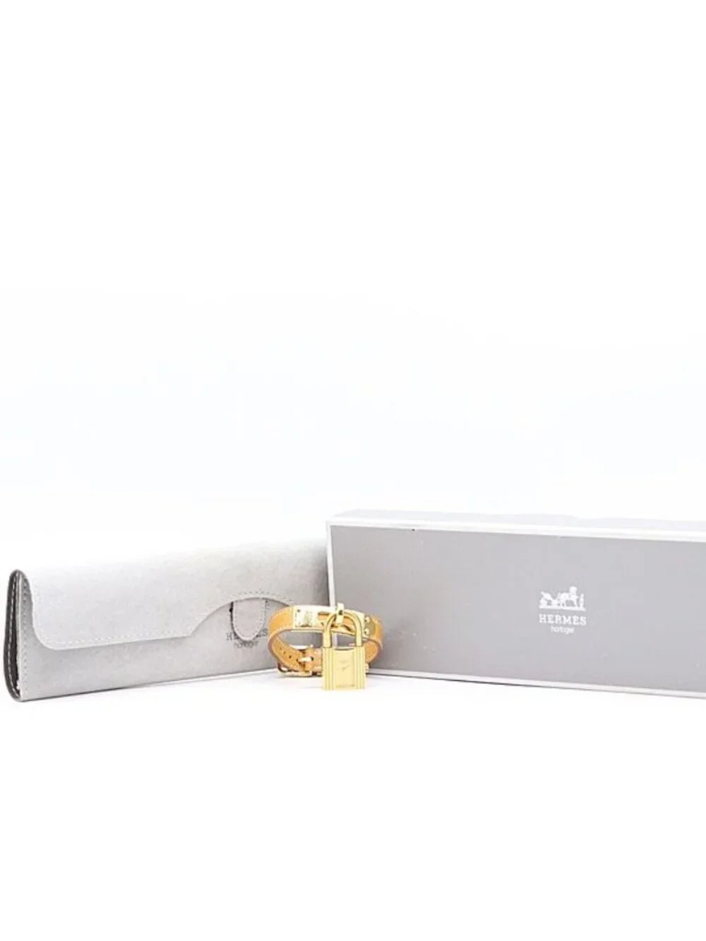 Hermes Kelly Watch Gold Dial